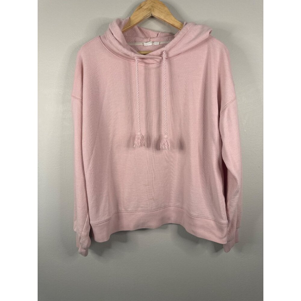 Gap Drawstring Hooded Pink Pullover Casual Sweatshirt Womens L